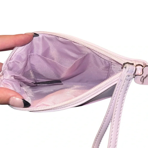 Guess Pink Rainbow And Star Charm Wristlet Bag - Picture 4 of 6